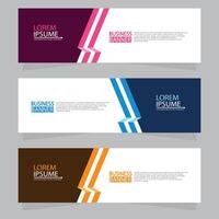 Vector abstract design web banner template. Web Design Elements - Header Design. Abstract geometric web banner template on grey background.