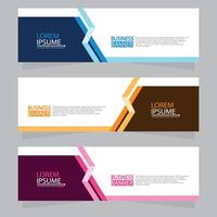 Vector abstract design web banner template. Web Design Elements - Header Design. Abstract geometric web banner template on grey background.