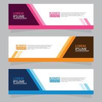 Vector abstract design web banner template. Web Design Elements - Header Design. Abstract geometric web banner template on grey background.