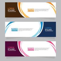 Vector abstract design web banner template. Web Design Elements - Header Design. Abstract geometric web banner template on grey background.