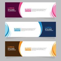 Vector abstract design web banner template. Web Design Elements - Header Design. Abstract geometric web banner template on grey background.