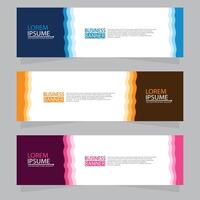 Vector abstract design web banner template. Web Design Elements - Header Design. Abstract geometric web banner template on grey background.