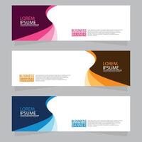 Vector abstract design web banner template. Web Design Elements - Header Design. Abstract geometric web banner template on grey background.