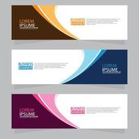 Vector abstract design web banner template. Web Design Elements - Header Design. Abstract geometric web banner template on grey background.