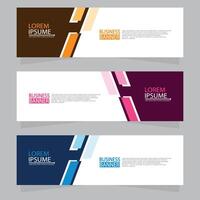 Vector abstract design web banner template. Web Design Elements - Header Design. Abstract geometric web banner template on grey background.