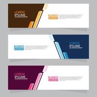 Vector abstract design web banner template. Web Design Elements - Header Design. Abstract geometric web banner template on grey background.