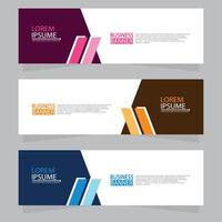 Vector abstract design web banner template. Web Design Elements - Header Design. Abstract geometric web banner template on grey background.