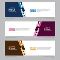 Vector abstract design web banner template. Web Design Elements - Header Design. Abstract geometric web banner template on grey background.