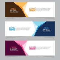 Vector abstract design web banner template. Web Design Elements - Header Design. Abstract geometric web banner template on grey background.