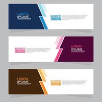 Vector abstract design web banner template. Web Design Elements - Header Design. Abstract geometric web banner template on grey background.