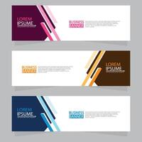 Vector abstract design web banner template. Web Design Elements - Header Design. Abstract geometric web banner template on grey background.