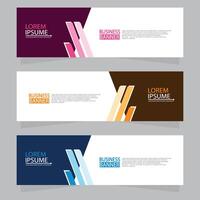 Vector abstract design web banner template. Web Design Elements - Header Design. Abstract geometric web banner template on grey background.