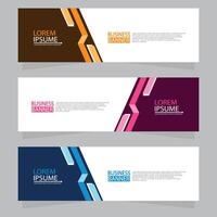 Vector abstract design web banner template. Web Design Elements - Header Design. Abstract geometric web banner template on grey background.