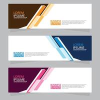 Vector abstract design web banner template. Web Design Elements - Header Design. Abstract geometric web banner template on grey background.