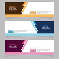 Vector abstract design web banner template. Web Design Elements - Header Design. Abstract geometric web banner template on grey background.