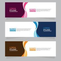 Vector abstract design web banner template. Web Design Elements - Header Design. Abstract geometric web banner template on grey background.