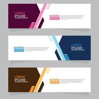 Vector abstract design web banner template. Web Design Elements - Header Design. Abstract geometric web banner template on grey background.