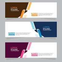 Vector abstract design web banner template. Web Design Elements - Header Design. Abstract geometric web banner template on grey background.