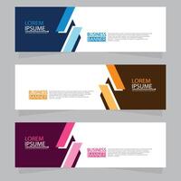 Vector abstract design web banner template. Web Design Elements - Header Design. Abstract geometric web banner template on grey background.