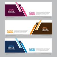 Vector abstract design web banner template. Web Design Elements - Header Design. Abstract geometric web banner template on grey background.