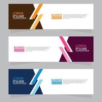 Vector abstract design web banner template. Web Design Elements - Header Design. Abstract geometric web banner template on grey background.