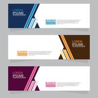 Vector abstract design web banner template. Web Design Elements - Header Design. Abstract geometric web banner template on grey background.