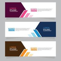 Vector abstract design web banner template. Web Design Elements - Header Design. Abstract geometric web banner template on grey background.