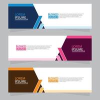 Vector abstract design web banner template. Web Design Elements - Header Design. Abstract geometric web banner template on grey background.