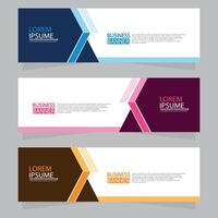 Vector abstract design web banner template. Web Design Elements - Header Design. Abstract geometric web banner template on grey background.