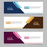 Vector abstract design web banner template. Web Design Elements - Header Design. Abstract geometric web banner template on grey background.