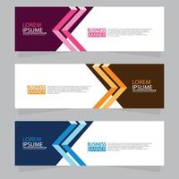 Vector abstract design web banner template. Web Design Elements - Header Design. Abstract geometric web banner template on grey background.