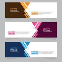 Vector abstract design web banner template. Web Design Elements - Header Design. Abstract geometric web banner template on grey background.