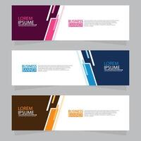 Vector abstract design web banner template. Web Design Elements - Header Design. Abstract geometric web banner template on grey background.