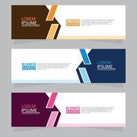 Vector abstract design web banner template. Web Design Elements - Header Design. Abstract geometric web banner template on grey background.