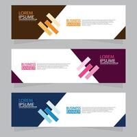 Vector abstract design web banner template. Web Design Elements - Header Design. Abstract geometric web banner template on grey background.