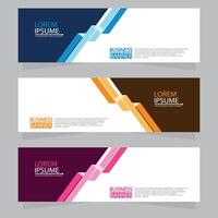 Vector abstract design web banner template. Web Design Elements - Header Design. Abstract geometric web banner template on grey background.