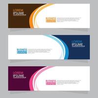 Vector abstract design web banner template. Web Design Elements - Header Design. Abstract geometric web banner template on grey background.