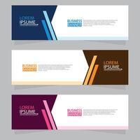 Vector abstract design web banner template. Web Design Elements - Header Design. Abstract geometric web banner template on grey background.