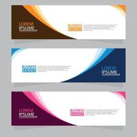 Vector abstract design web banner template. Web Design Elements - Header Design. Abstract geometric web banner template on grey background.