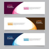 Vector abstract design web banner template. Web Design Elements - Header Design. Abstract geometric web banner template on grey background.