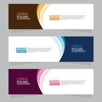 Vector abstract design web banner template. Web Design Elements - Header Design. Abstract geometric web banner template on grey background.