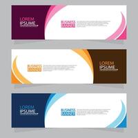 Vector abstract design web banner template. Web Design Elements - Header Design. Abstract geometric web banner template on grey background.