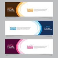 Vector abstract design web banner template. Web Design Elements - Header Design. Abstract geometric web banner template on grey background.