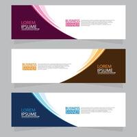 Vector abstract design web banner template. Web Design Elements - Header Design. Abstract geometric web banner template on grey background.