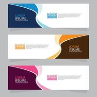 Vector abstract design web banner template. Web Design Elements - Header Design. Abstract geometric web banner template on grey background.