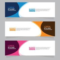 Vector abstract design web banner template. Web Design Elements - Header Design. Abstract geometric web banner template on grey background.