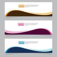 Vector abstract design web banner template. Web Design Elements - Header Design. Abstract geometric web banner template on grey background.