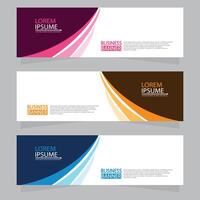 Vector abstract design web banner template. Web Design Elements - Header Design. Abstract geometric web banner template on grey background.