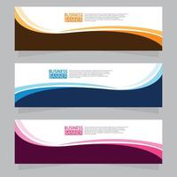 Vector abstract design web banner template. Web Design Elements - Header Design. Abstract geometric web banner template on grey background.