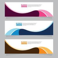 Vector abstract design web banner template. Web Design Elements - Header Design. Abstract geometric web banner template on grey background.